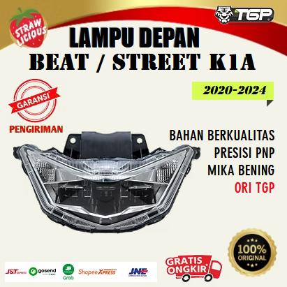 Lampu Depan Reflektor Beat Fi Esp K1A LED 2020 - 2024 Beat Deluxe Beat Street Gen 4 Bening Motor Hon