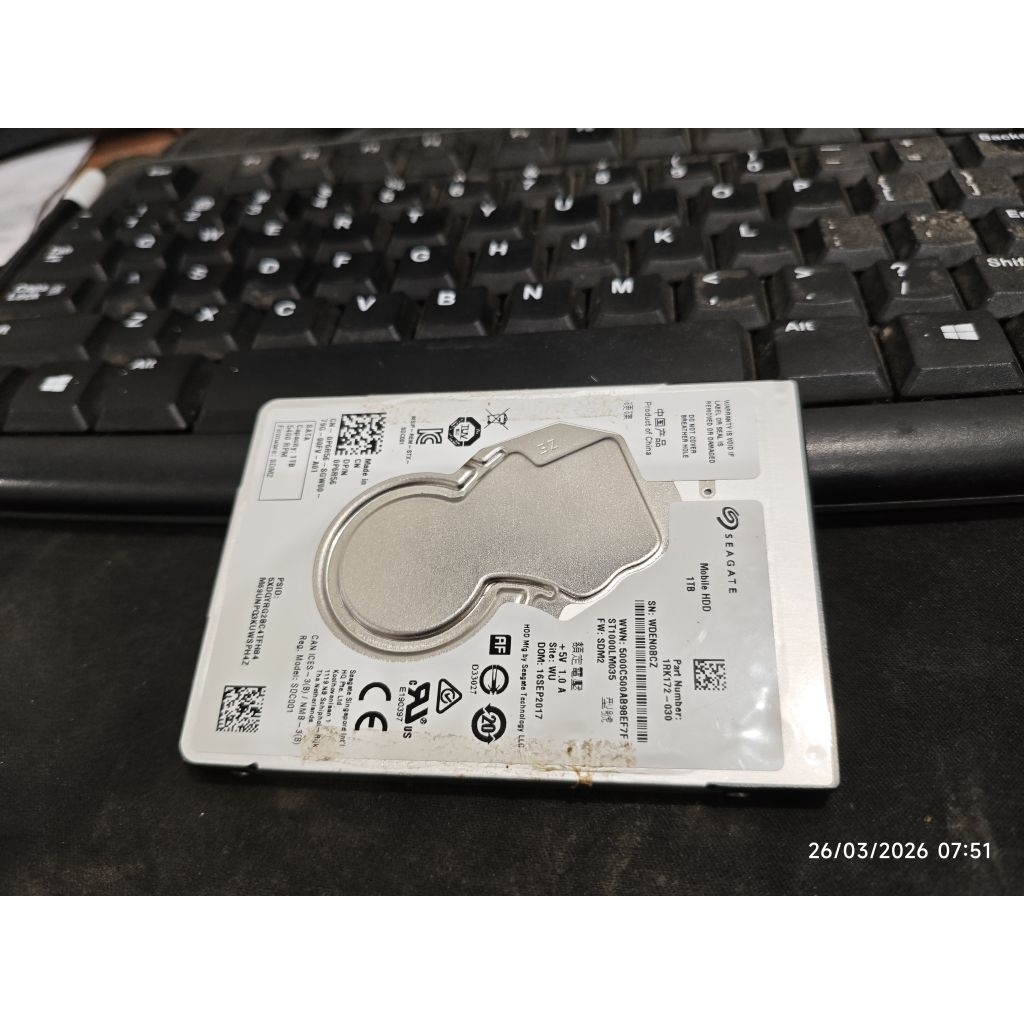 HDD Laptop Seagate 1TB Sata Slim