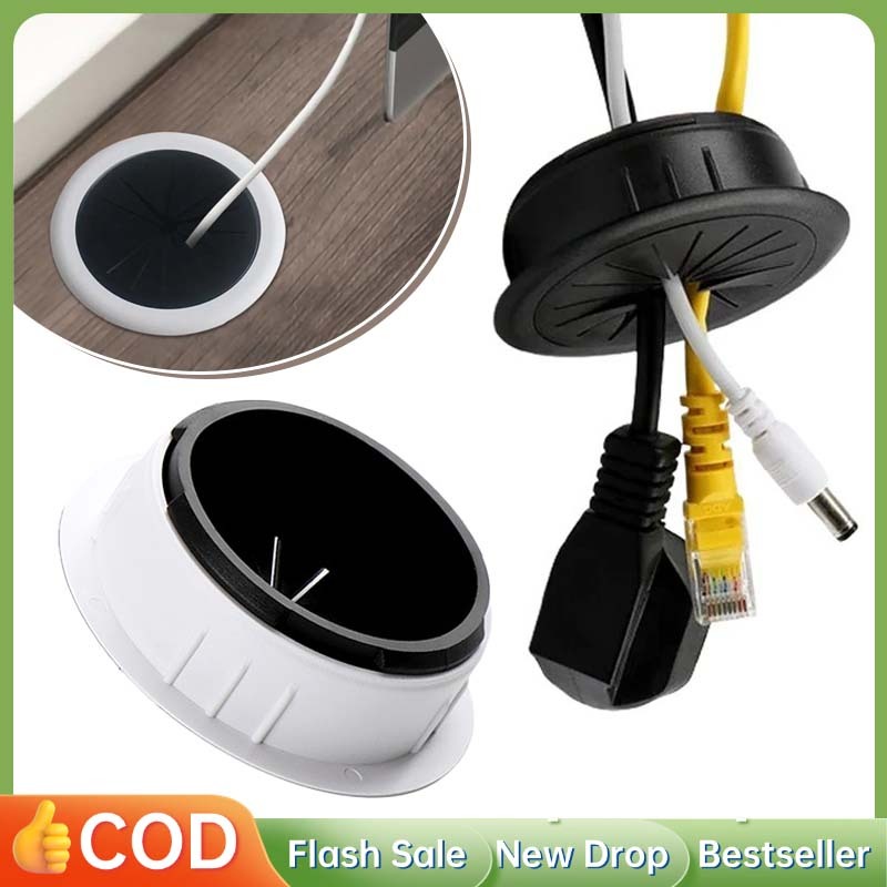 6CM Penutup Lubang Kabel 4PCS Tutup Lubang Kabel Meja Penutup Lobang Kabel Meja Penutup Kabel