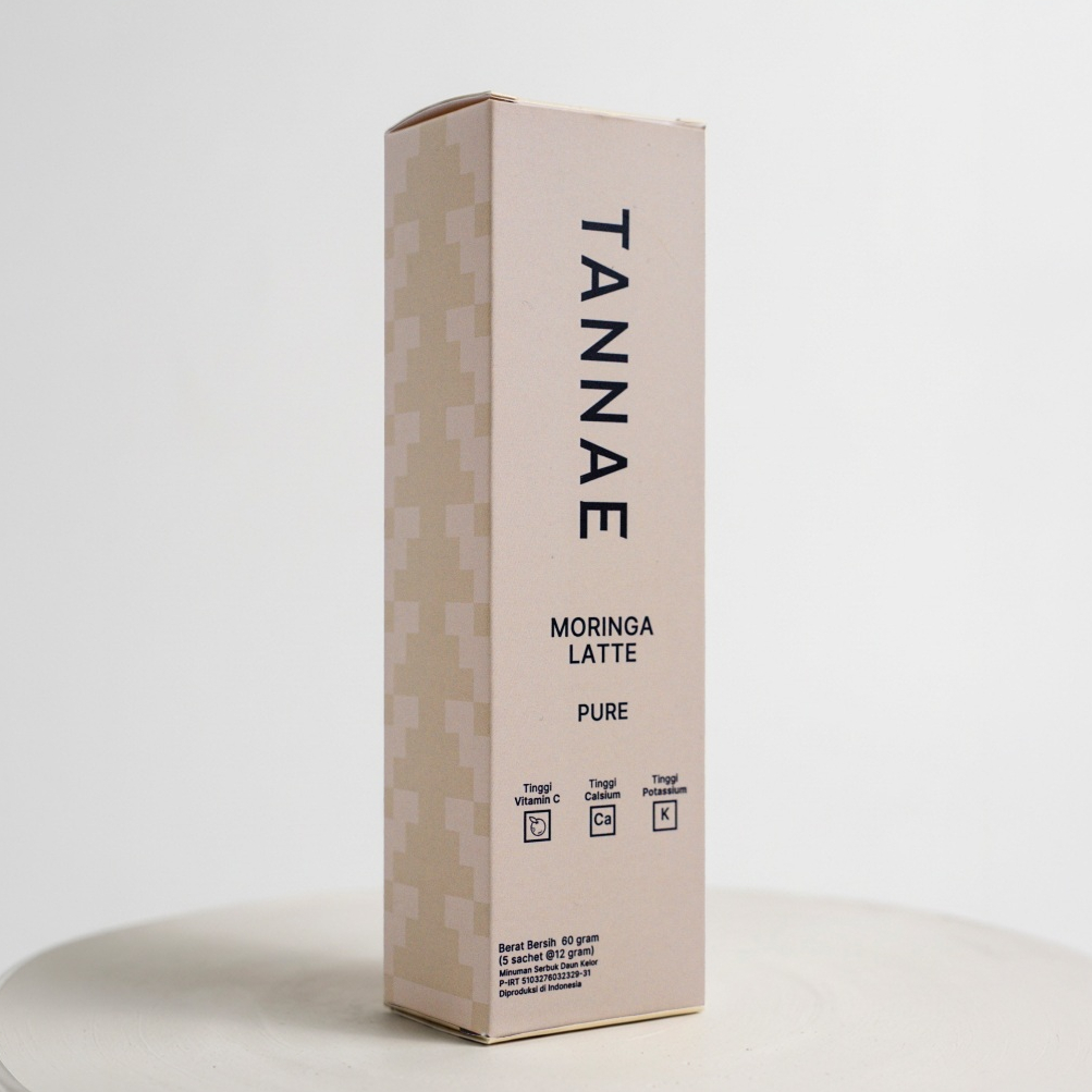 TANNAE Moringa Latte Daun Kelor | Serbuk Kelor Organik NTT Kaya Kalsium Nutrisi