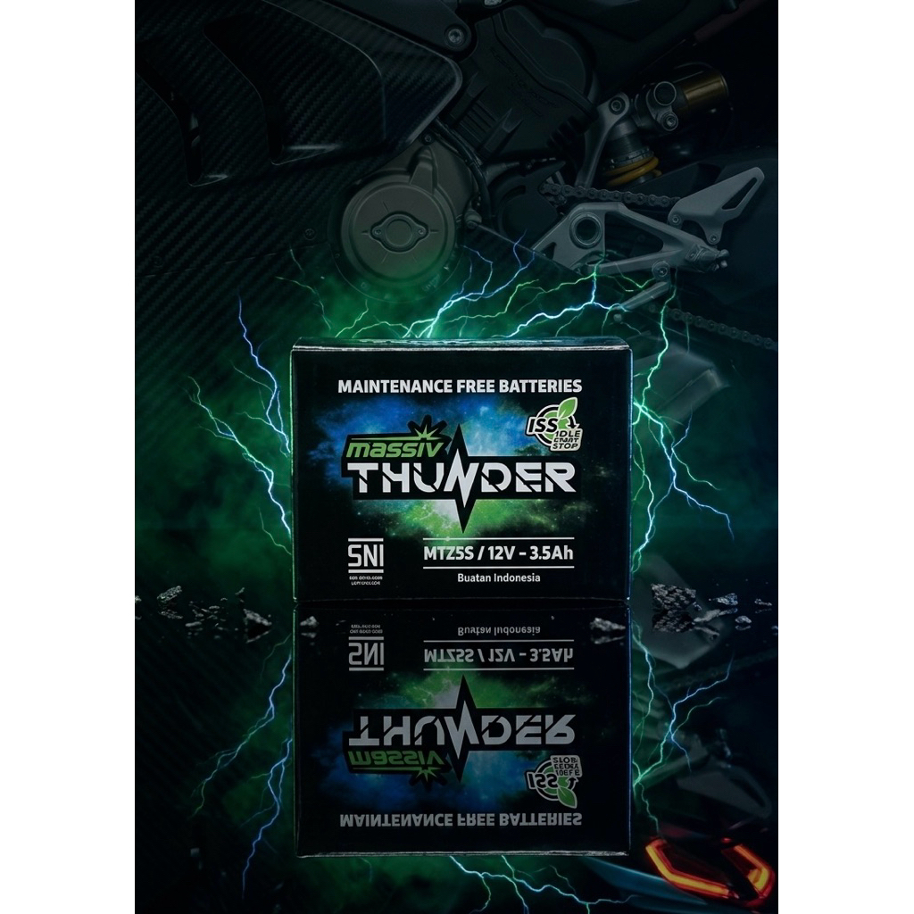 aki motor murah “ THUNDER”