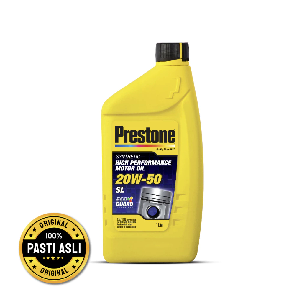 Oli Mesin Mobil Diesel Prestone 20w-50 1 Liter Synthetic Original 100%