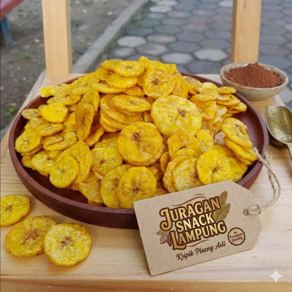 KERIPIK PISANG KOIN MADU MANIS 1 KG ORIGINAL TAWAR ASIN MURAH / KERIPIK PISANG LAMPUNG / RAJA KEPOK 