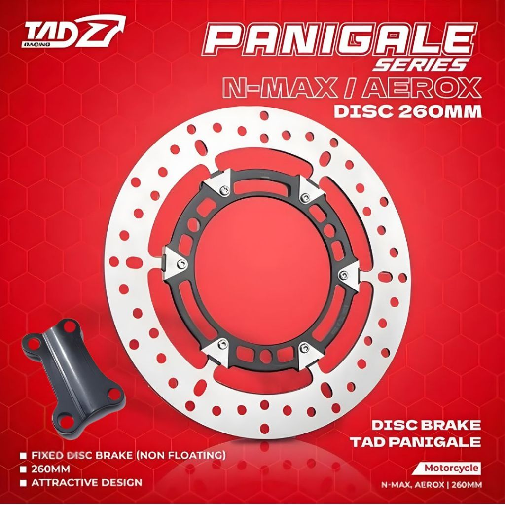 DISC BRAKE NMAX AEROX 260 MM PANIGALE TRACKTION TAD RACING