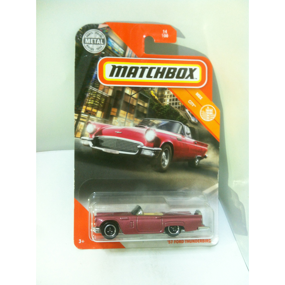 Matchbox. 2020 MBX City - 14. 57 Ford Thunderbird 1957 by MATTEL