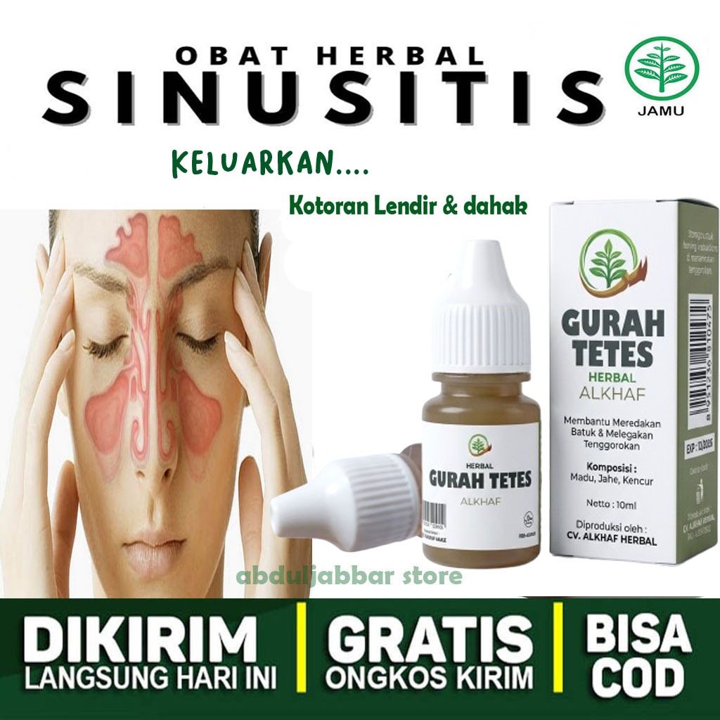 Gurah Tetes, Atasi Sinusitis Polip Hidung Rhinitis Alergi Sinus Hidung Bau