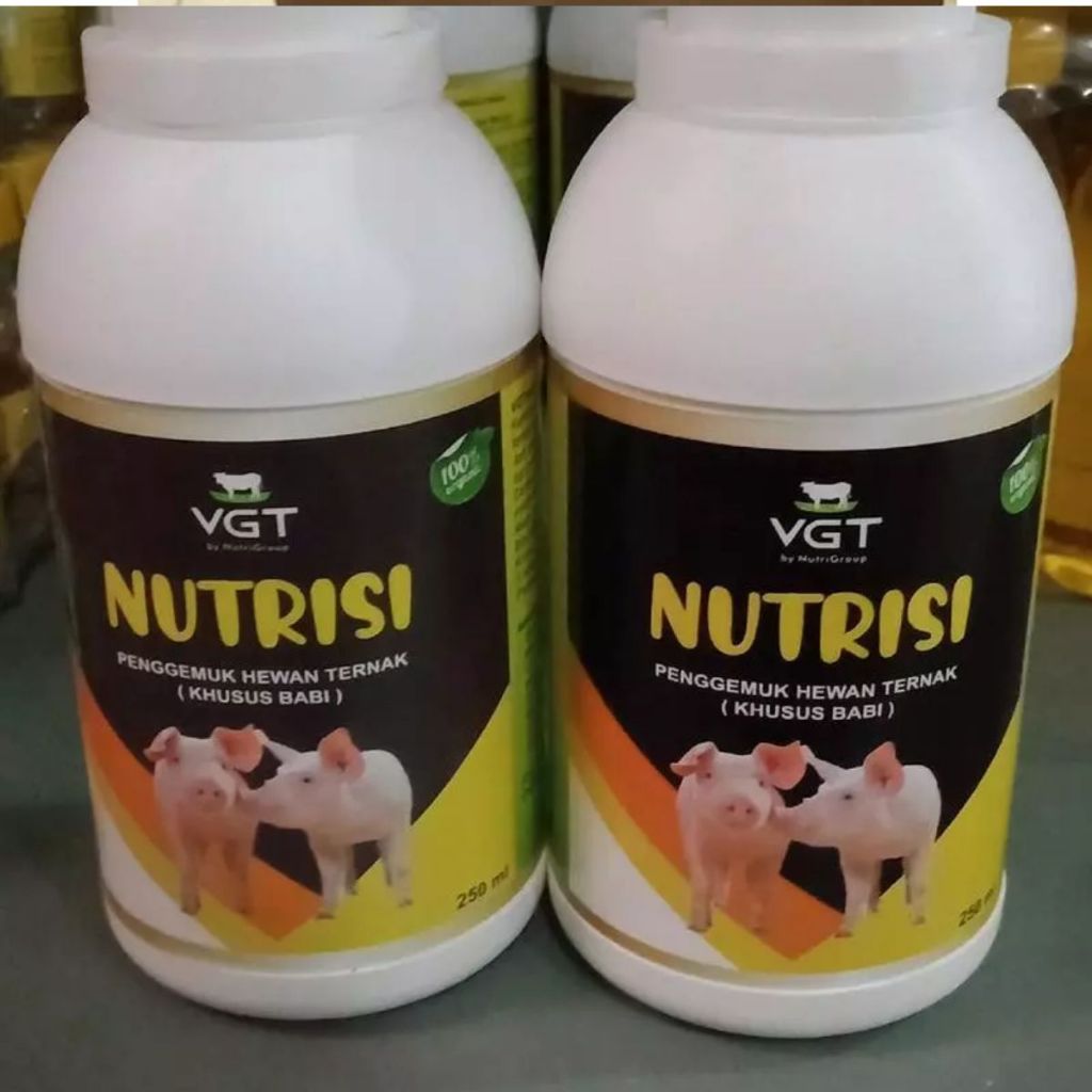 VGT Nutrisi Ternak Babi Probiotik Vitamin Organik Aman untuk Indukan Hamil