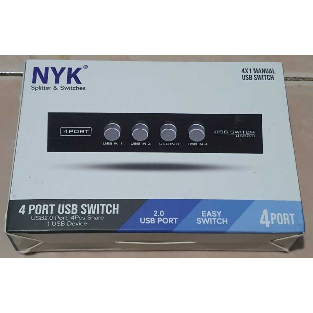Switch USB Printer 4 Port NYK