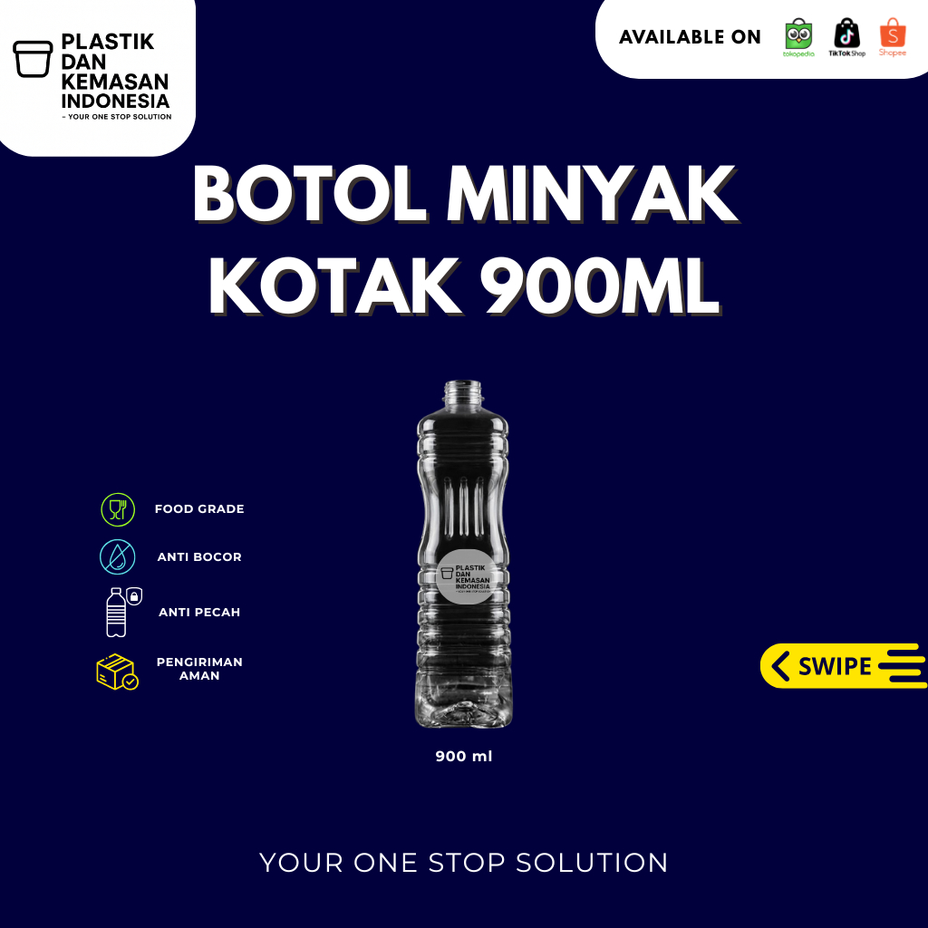 Botol Mintak Kotak 900ml