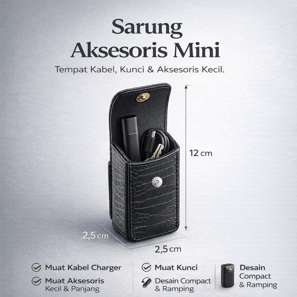 SARUNG DOMPET, TAS DAN TEMPAT HP PINGGANG KULIT PREMIUM