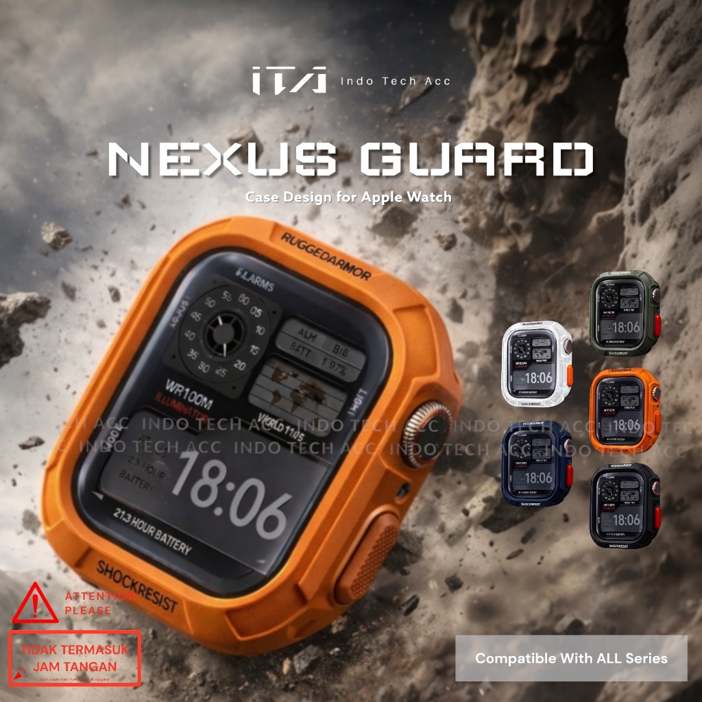 promo terbaru soft case nexus guard for apple watch series ultra 3/2/1 & series