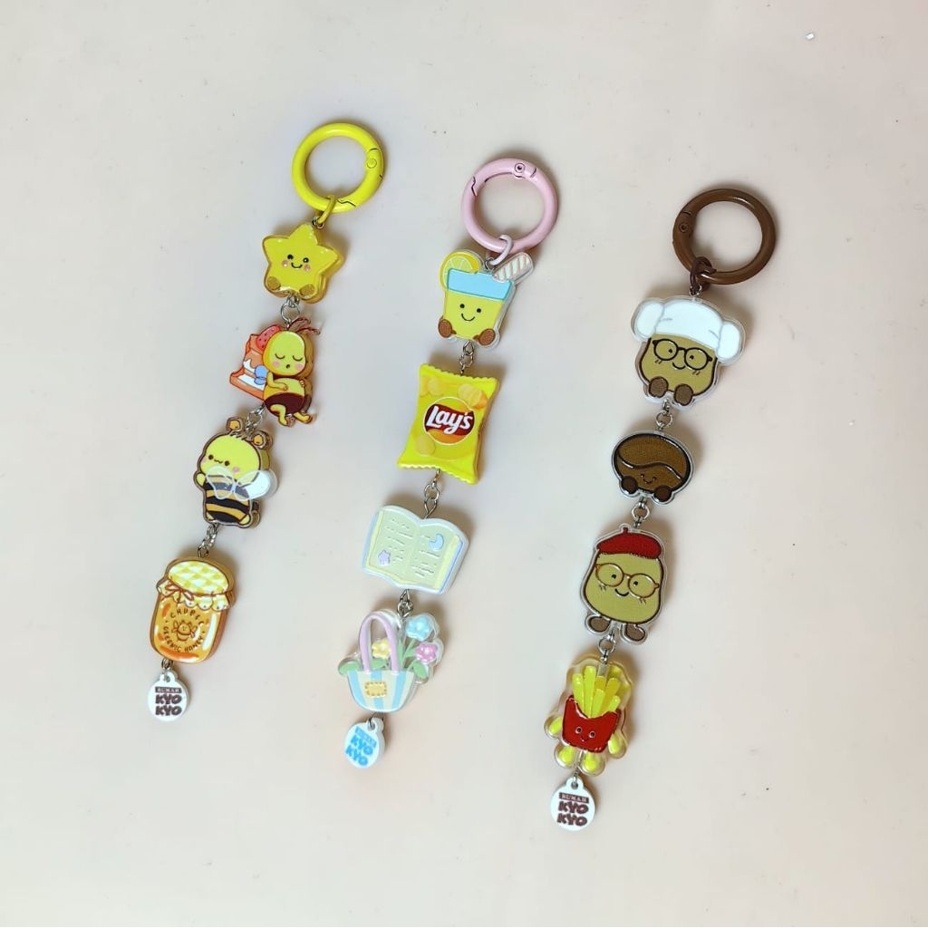 BagCharm/Gantungan Tas Clear Acrilic