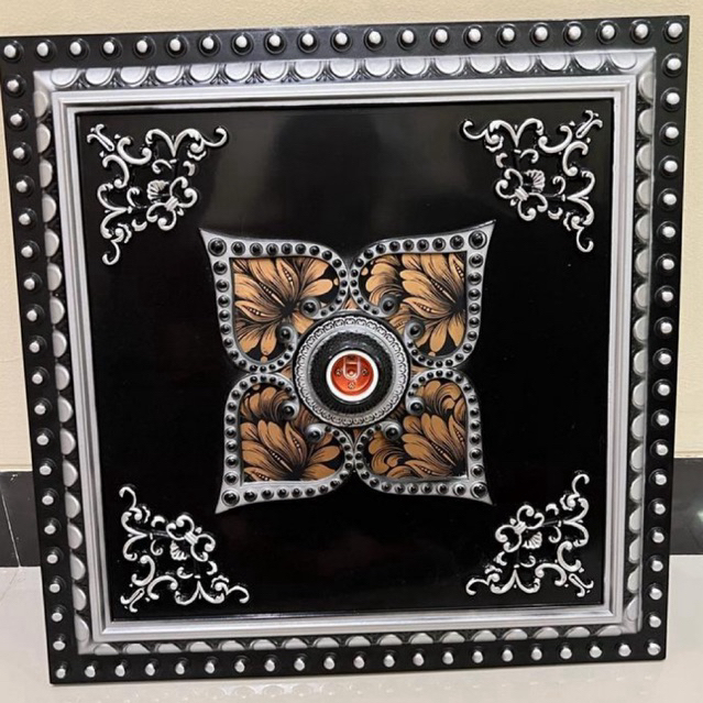 Plafon PVC Lampu Hias | Plafon Dekoratif Motif Ukir | Lampu Plafon Minimalis Elegan