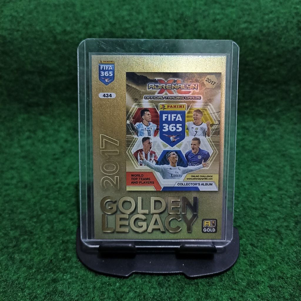 KARTU BOLA GOLDEN LEGACY 2017 RONALDO MESSI PANINI ADRENALYN FIFA 365