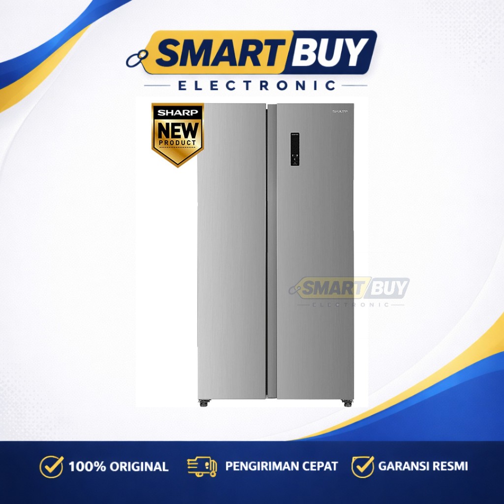 SJ-IS50M-SL Kulkas side by side SHARP SJ-IS50M SL