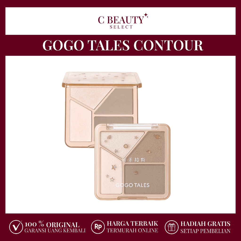 [BPOM ORI] Gogo Tales Contour Gogo Tales Highlight Contouring Palette Gogo Tales Bronzer GT431