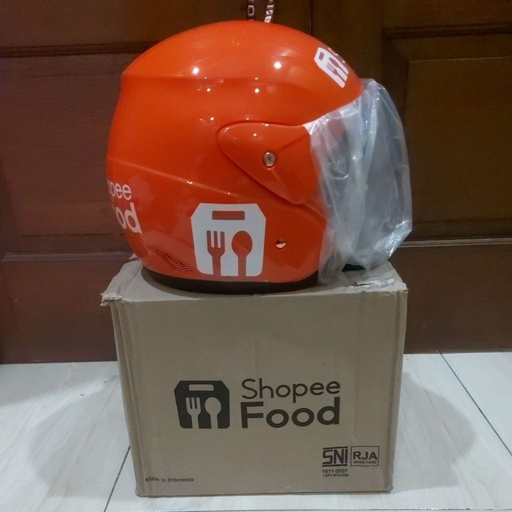 Helm ShopxeFood Murah Meriah Original