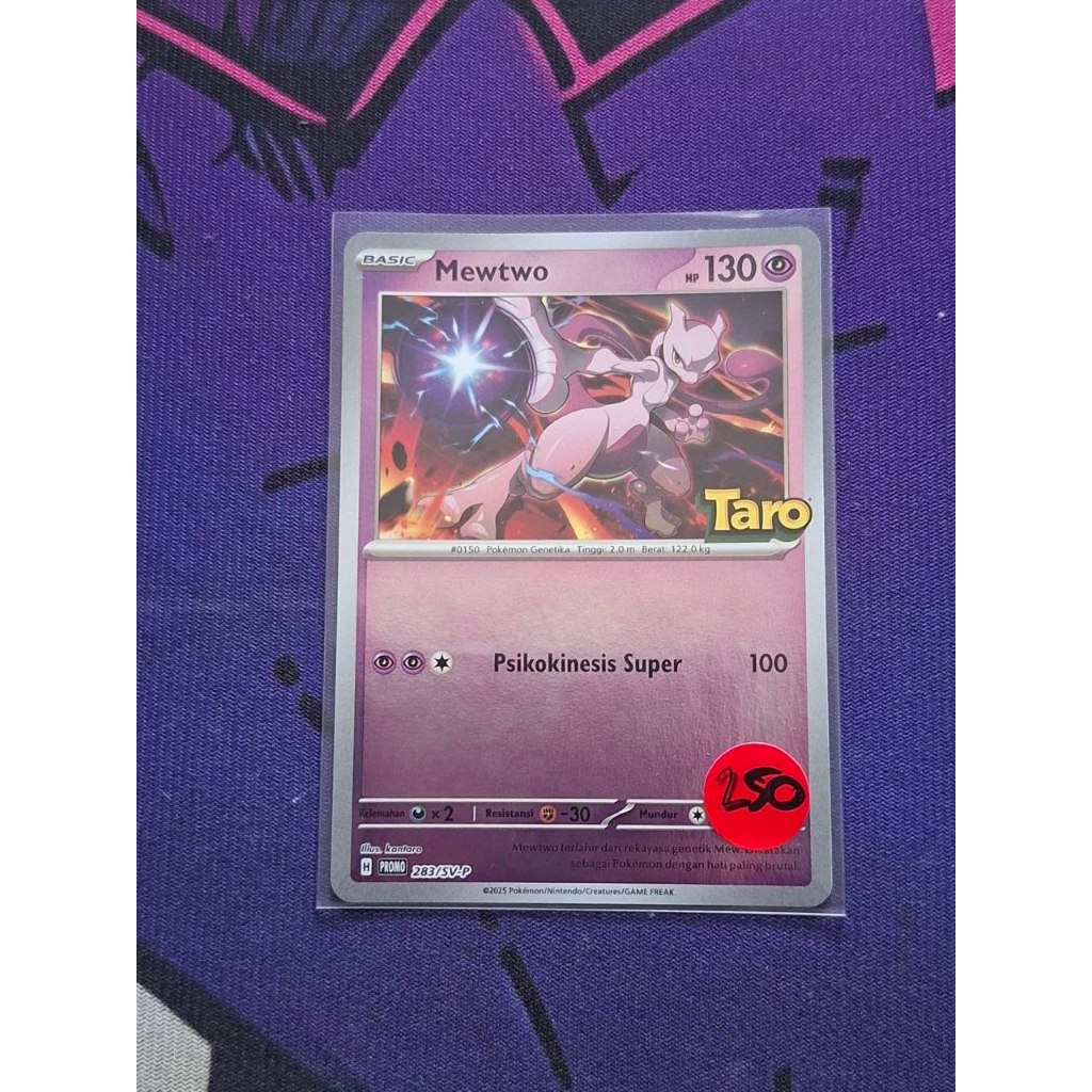 Mewtwo Promo Taro Pokemon Indonesia 283/SV-P