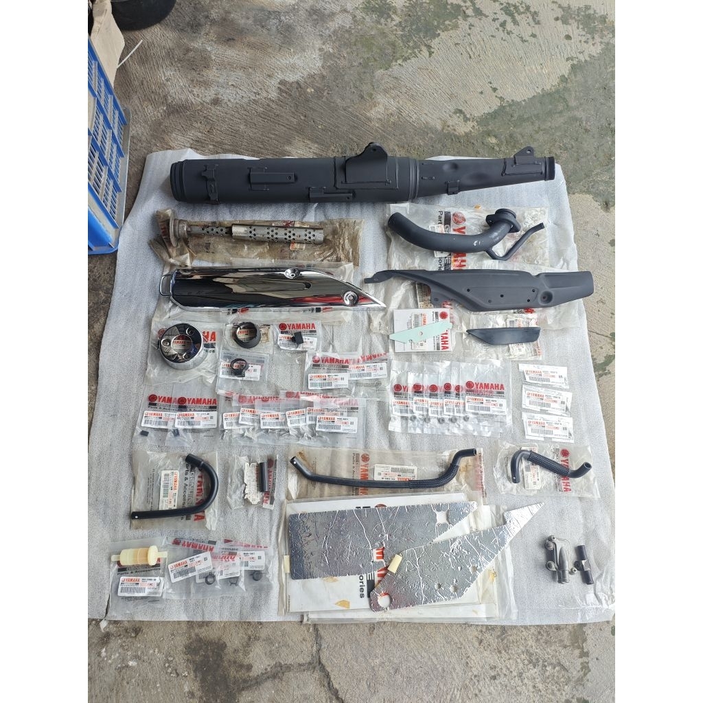 knalpot rx king peredam original baru kecuali ais lepasan unit