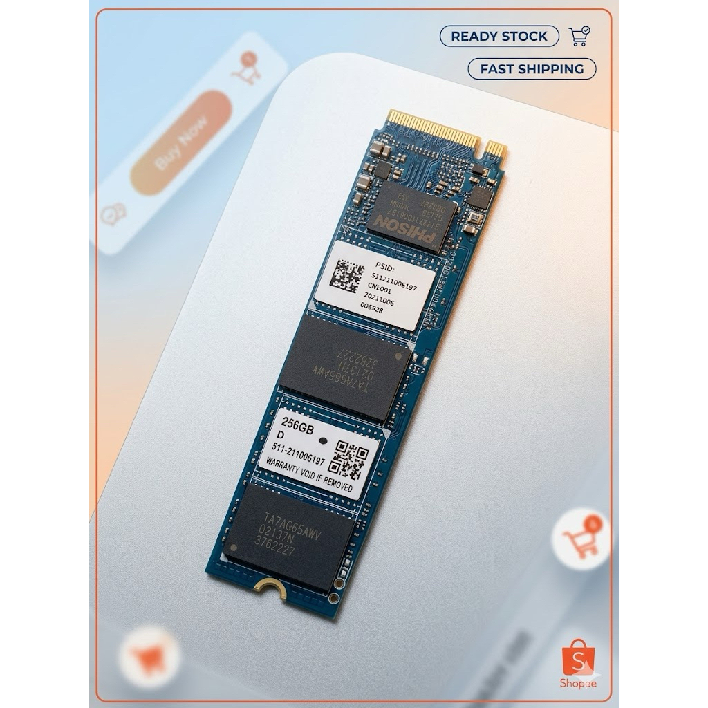 SSD M.2 NVMe 1.3 256GB M-Key Bekas – Unit Only