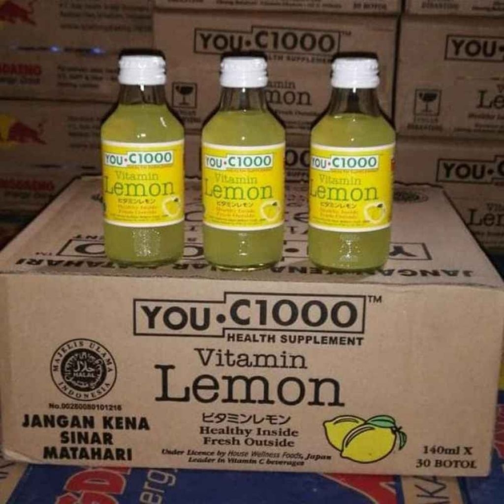 YOU-C 1000 Lemon 1 Karton/Dus isi 30 Botol x 140 ml