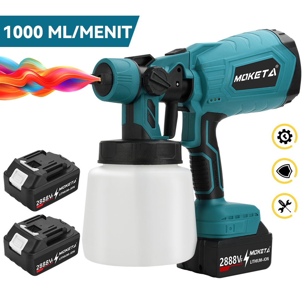 BoLTIX—1000ML Spray gun elektrik/Alat Semprotan Cat Spray/mesin semprot cat minyak cat tembok multif