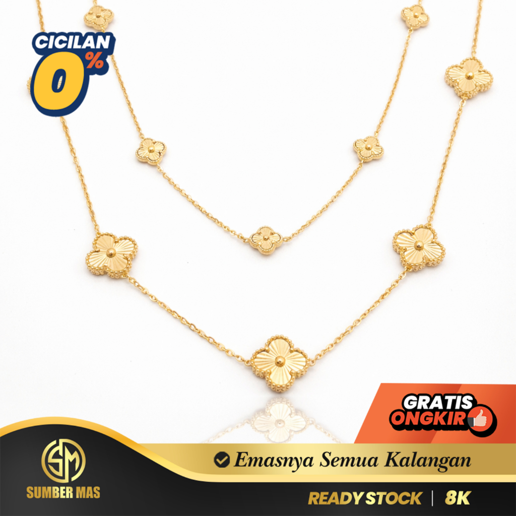 KALUNG EMAS ALHAMBRA FASHION 8K - SUMBER MAS