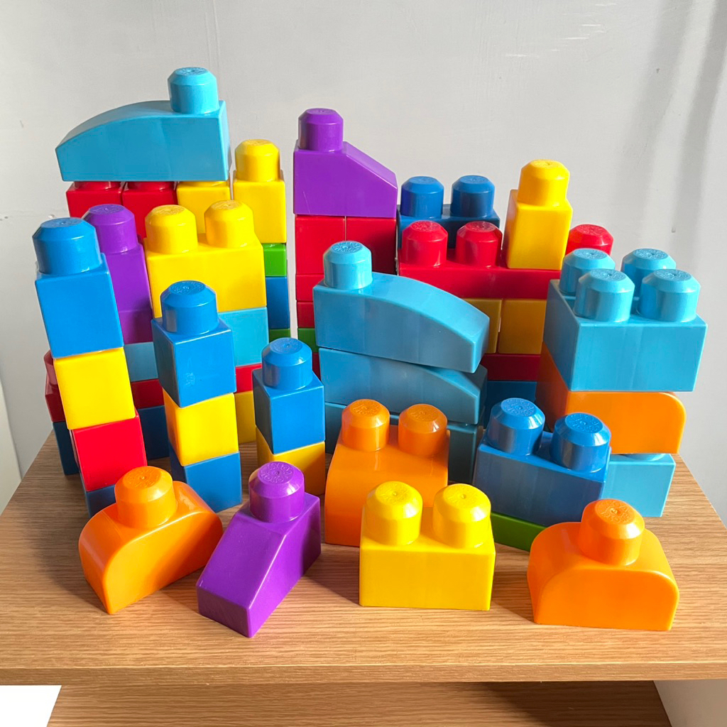 TAKE ALL Mega Bloks Lego Duplo Fisher Price Mainan Edukasi Montessori Toys Anak Bayi Sembo Blocks Pr