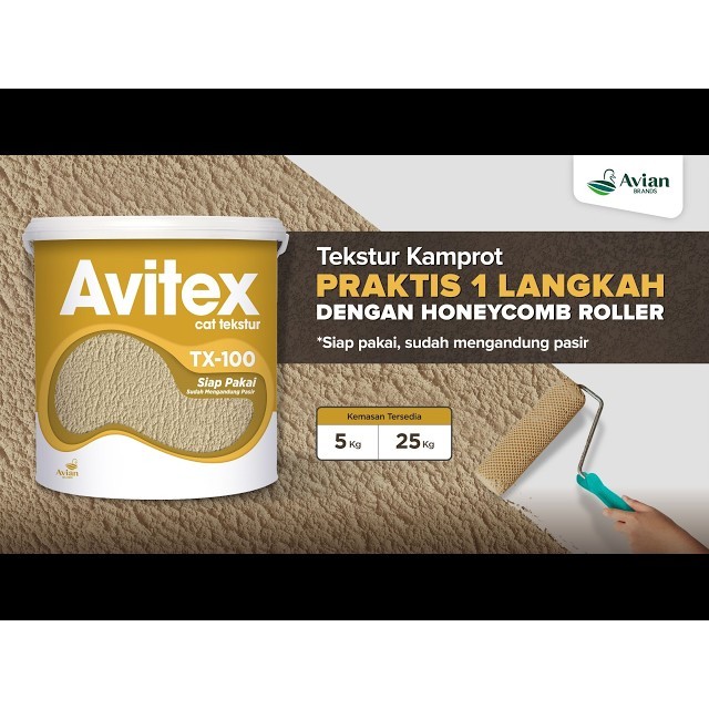 CAT AVITEX TEKSTUR TX 100 KEMASAN 5 KG