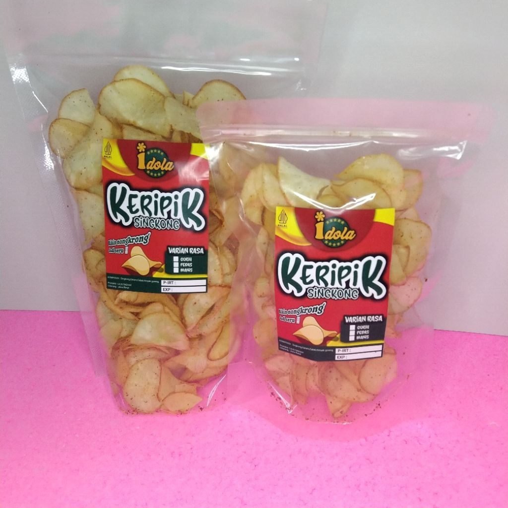 Keripik singkong idola Snack pedas dan original