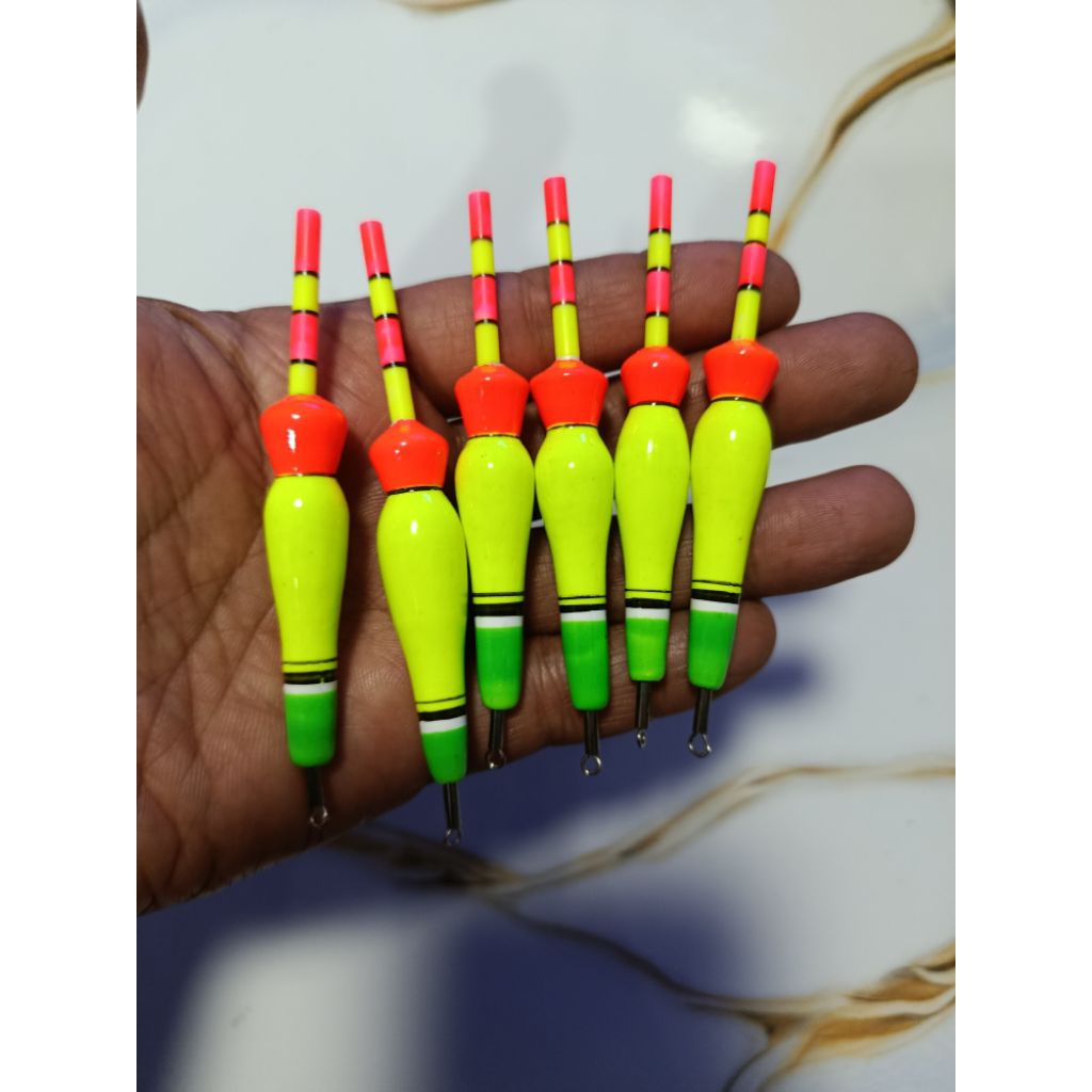 Pelampung Pancing Starlet  Kleman 8cm untuk Mancing Siang & Malam Isi 5pcs