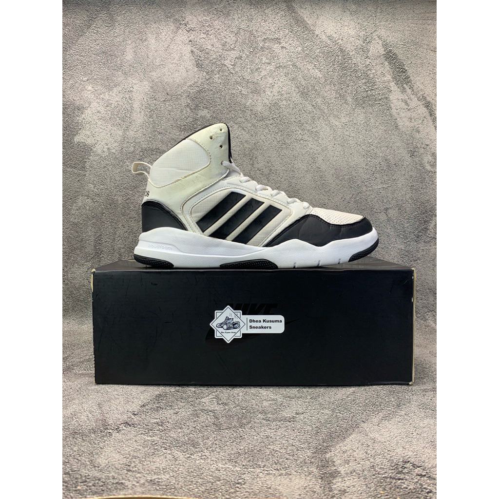 Sepatu Second  Adidas High Putih Strip Hitam  Size 41 1/3  Original Guarantee 100%