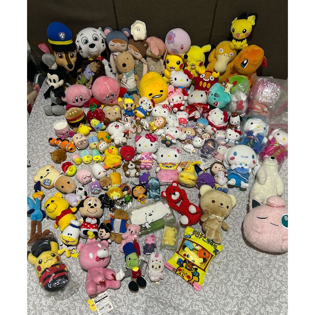 Baca Deskripsi : Boneka Sanrio, Pokemon, Looney tunes, Kirby, Pawpatrol, Gloomy (cara pemesanan chat