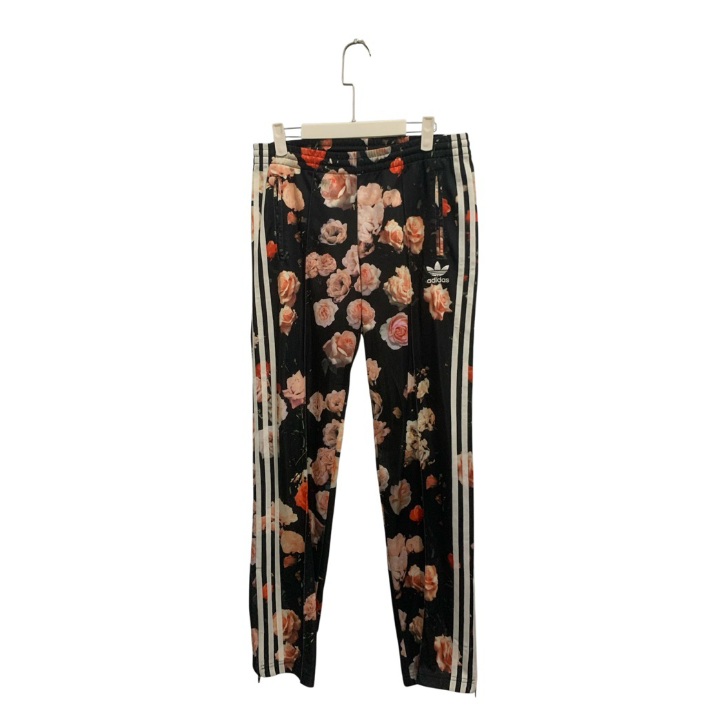celana panjang trackpant adidas bunga hitam sz 32-34