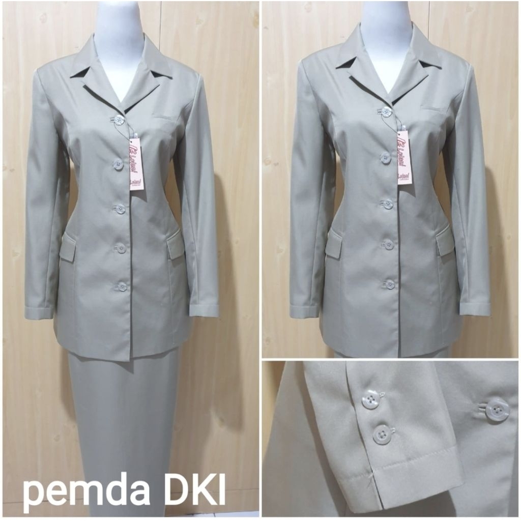 Seragam Pemda DKI Jakarta by Lolani / Seragam Dinas Wanita DKI Jakarta / Seragam PNS DKI Terbaru Ade