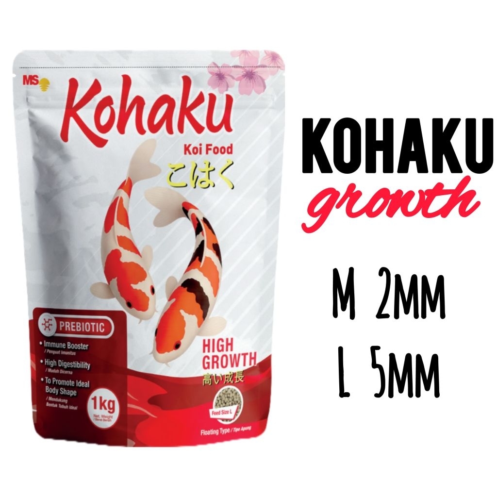 KOHAKU HIGH GROWTH 1kg / kohaku pakan koi