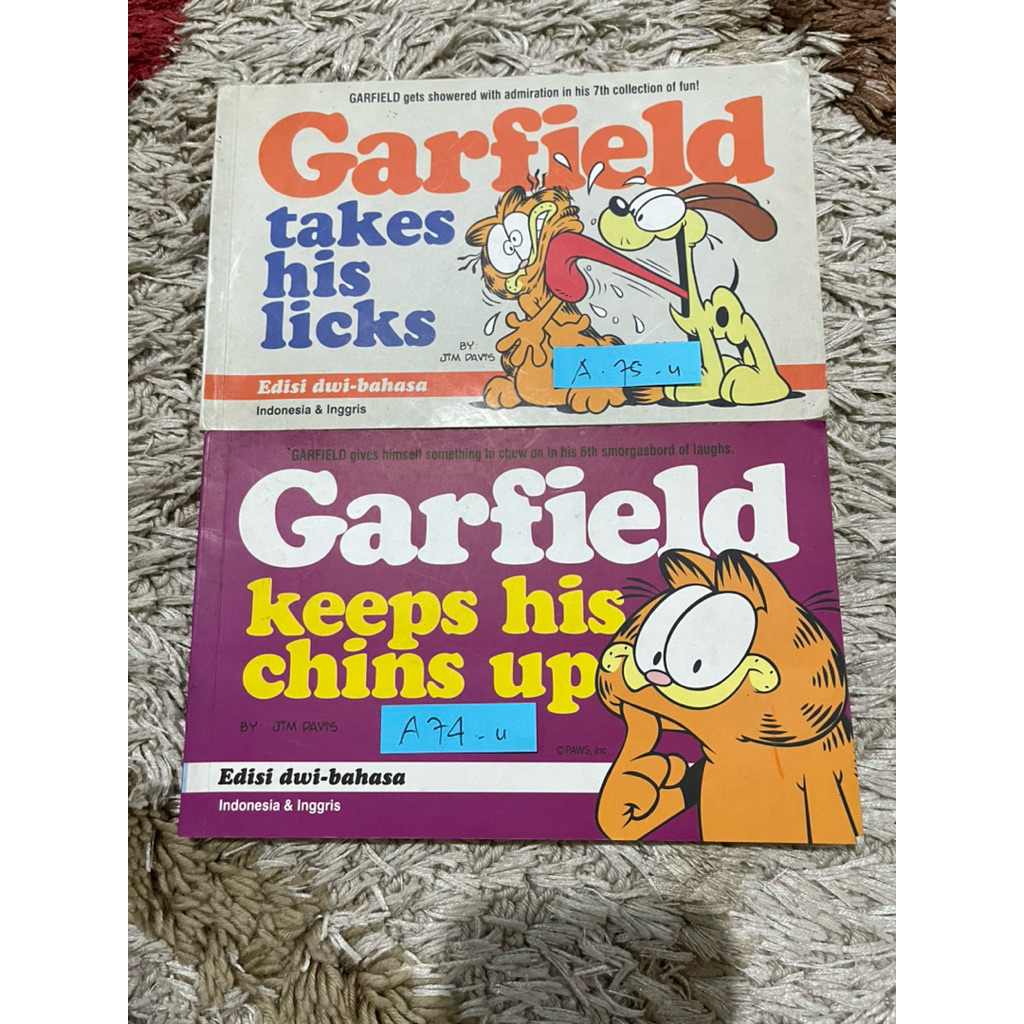 Preloved Buku Garfield komik bergambar