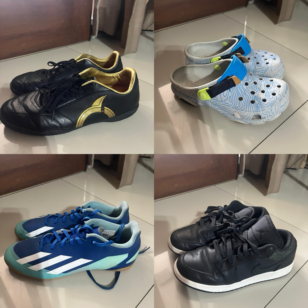 preloved sepatu & crocs (jordan, adidas, ortus, crocs)