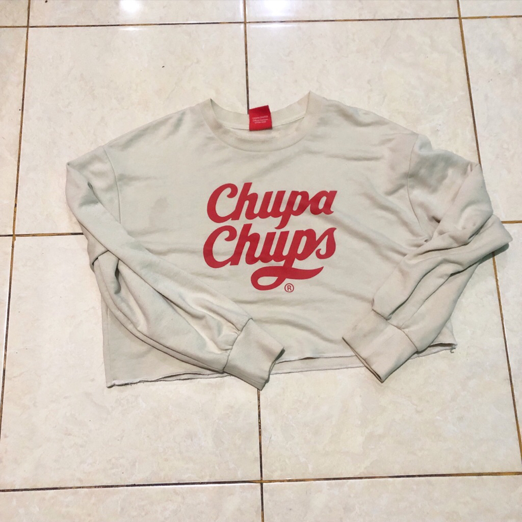 sweater crop chupa chups pl preloved
