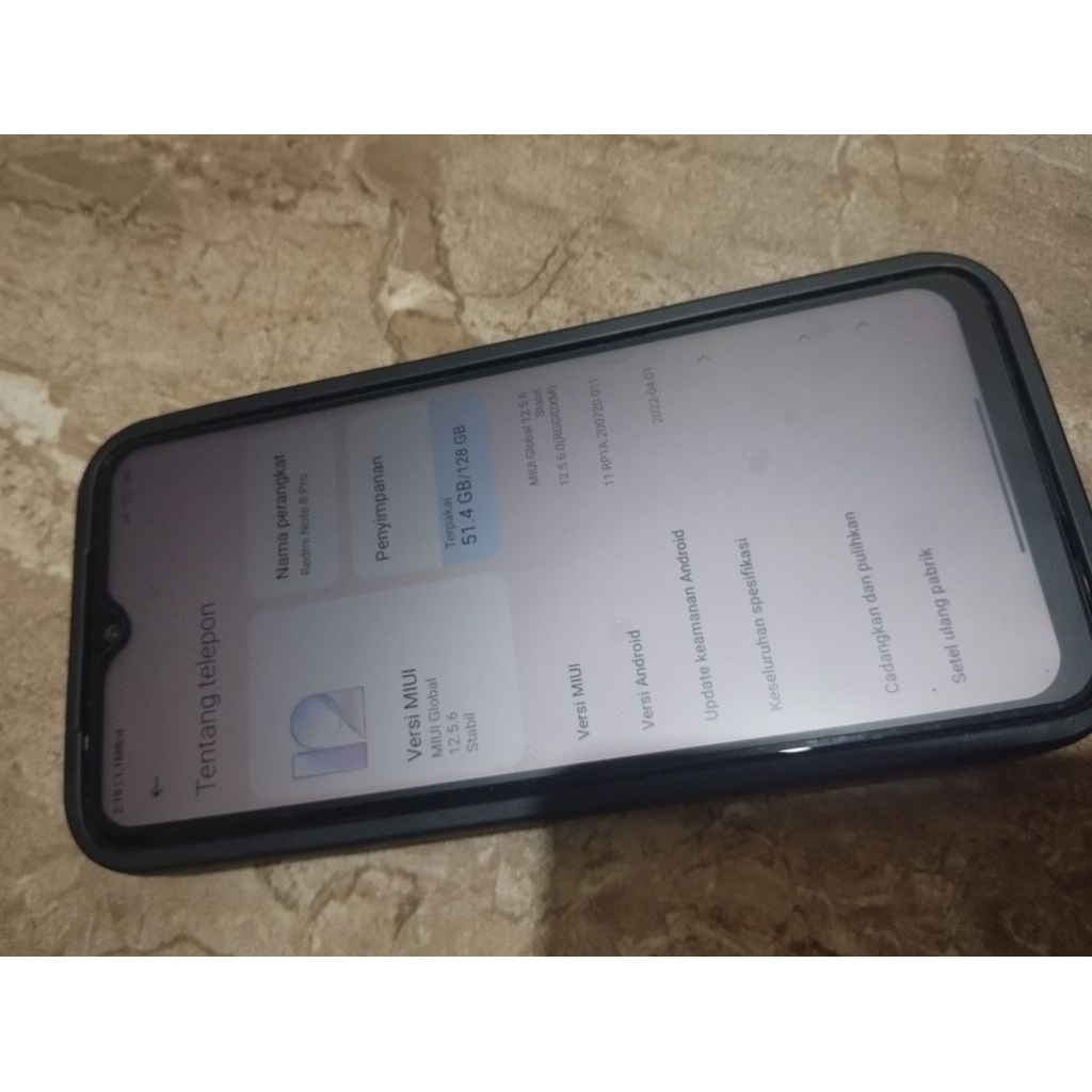 Jual HP Xiaomi Redmi Note 8 Pro Second