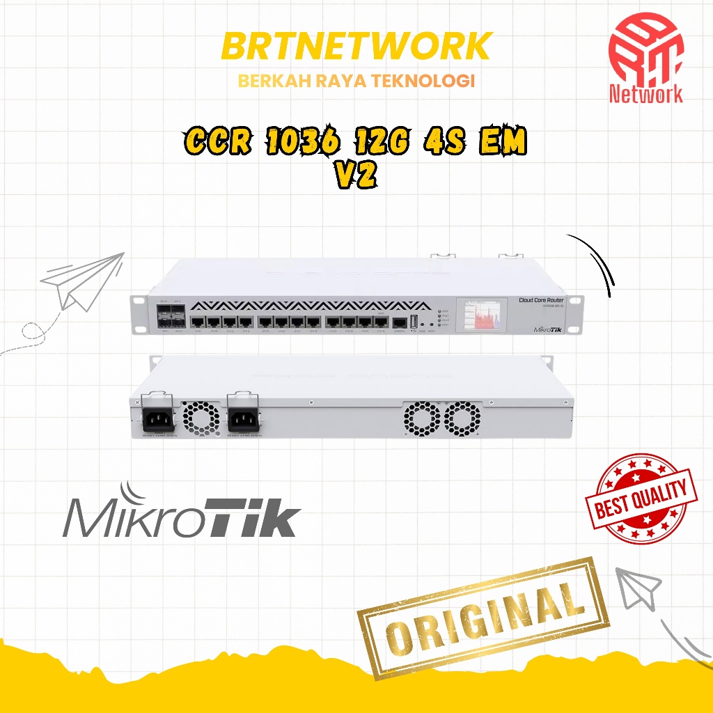 Mikrotik CCR1036-12G-4S EM V2 Second Normal