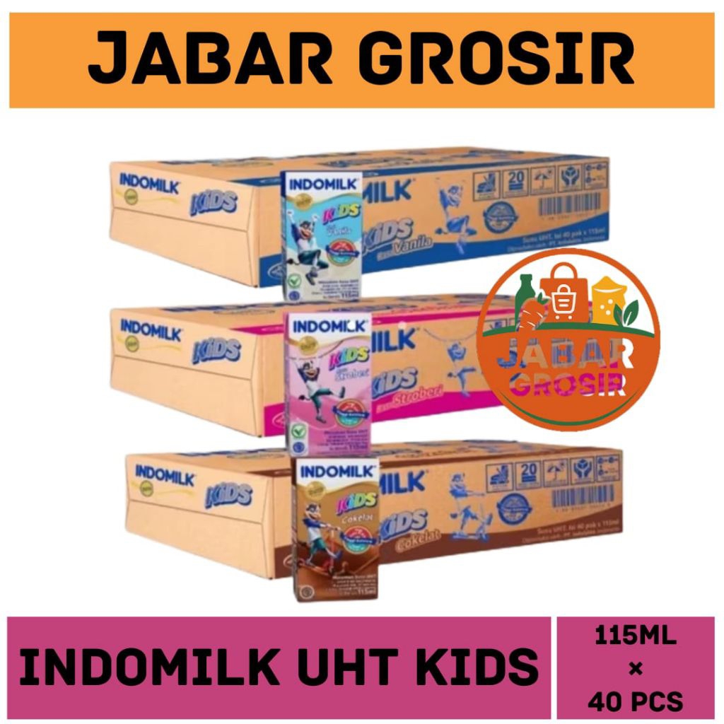 INDOMILK KIDS UHT  PAKET ISI 2 DUS RANDOM