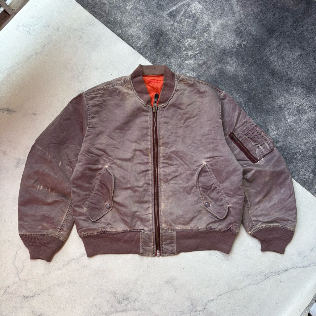 Uniqlo Vintages Flight Jacket Rinsed Wash