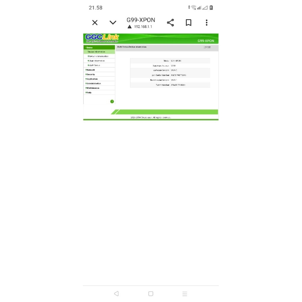 ROUTER XPON G99-xpon onu DAN F609 V3.0