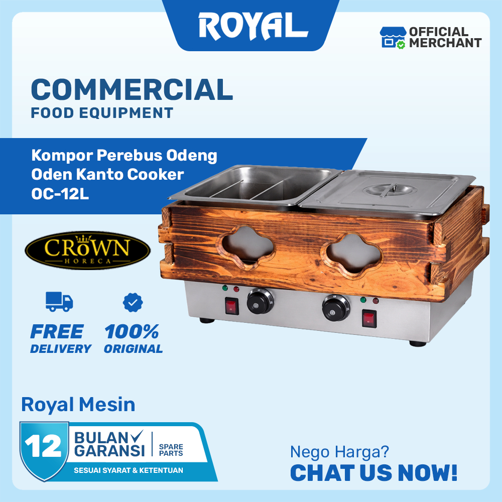 CROWN Kompor Perebus Odeng OC-6L / OC-12L Electric Oden Kanto Cooker