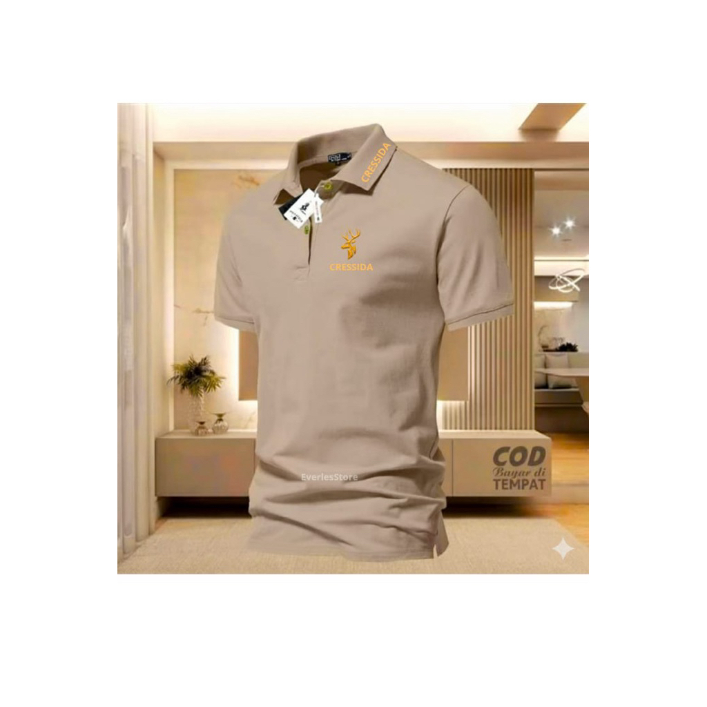 CANDU APPAREL-KAOS POLO COD-KAOS POLO KERAH KANCING-KAOS KERAH SABLON CRESSIDA -KAOS KERAH CRESSIDA-