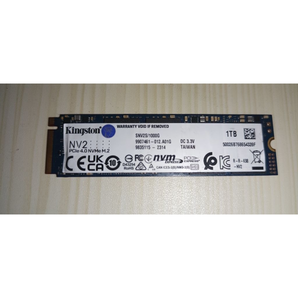 SSD M2 NVME 1TB Kingston
