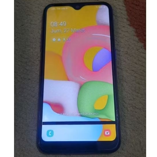 lcd+frame Samsung a01 ori copotan.