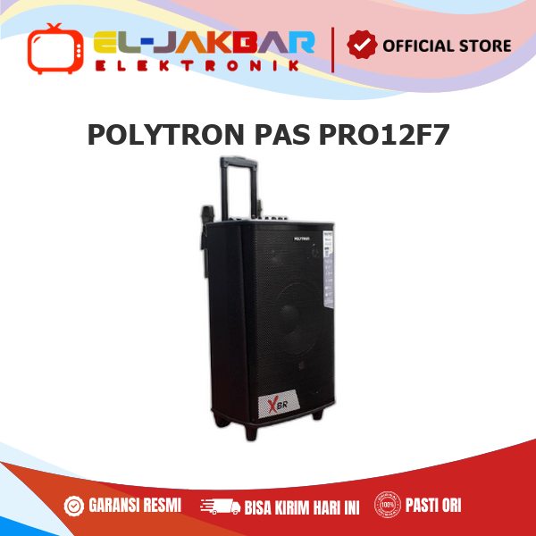 POLYTRON PAS PRO12F7 SPEAKER PORTABLE Inlcuded Mic Wireless 2 Pcs PAS PRO12F7 PAS PRO 12F7 PASPRO12F