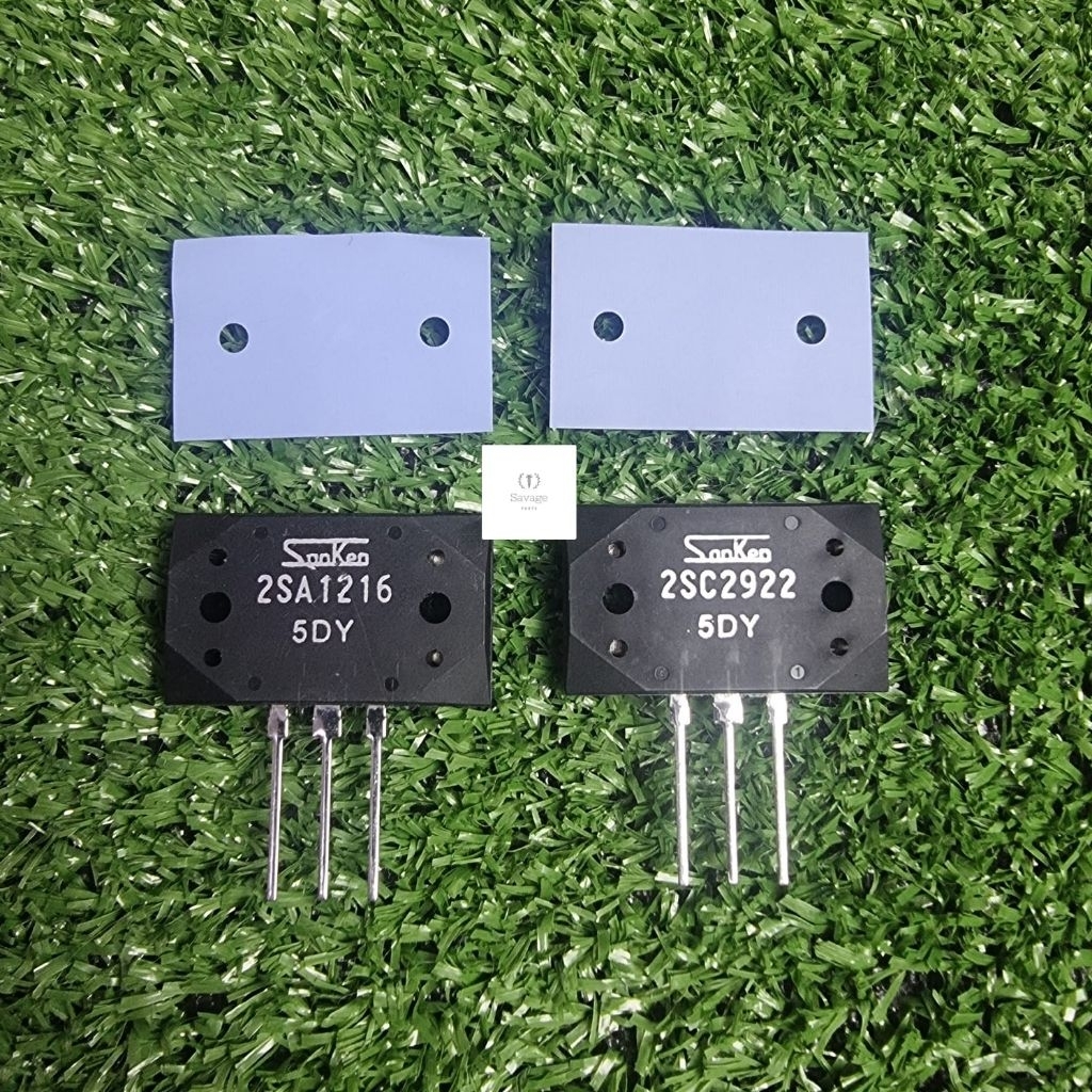 TRANSISTOR ORI SANKEN 5DY 1216 2922 A1216 C2922 2SA1216 2SC2922 JEPANG 1SET + MIKA KARET